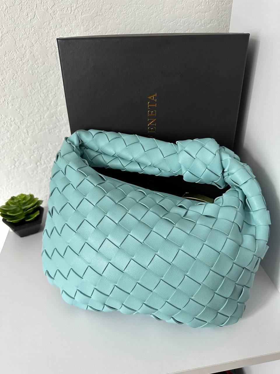 Жіноча сумка Боттега Венета синя Bottega Veneta Blue, фото 1