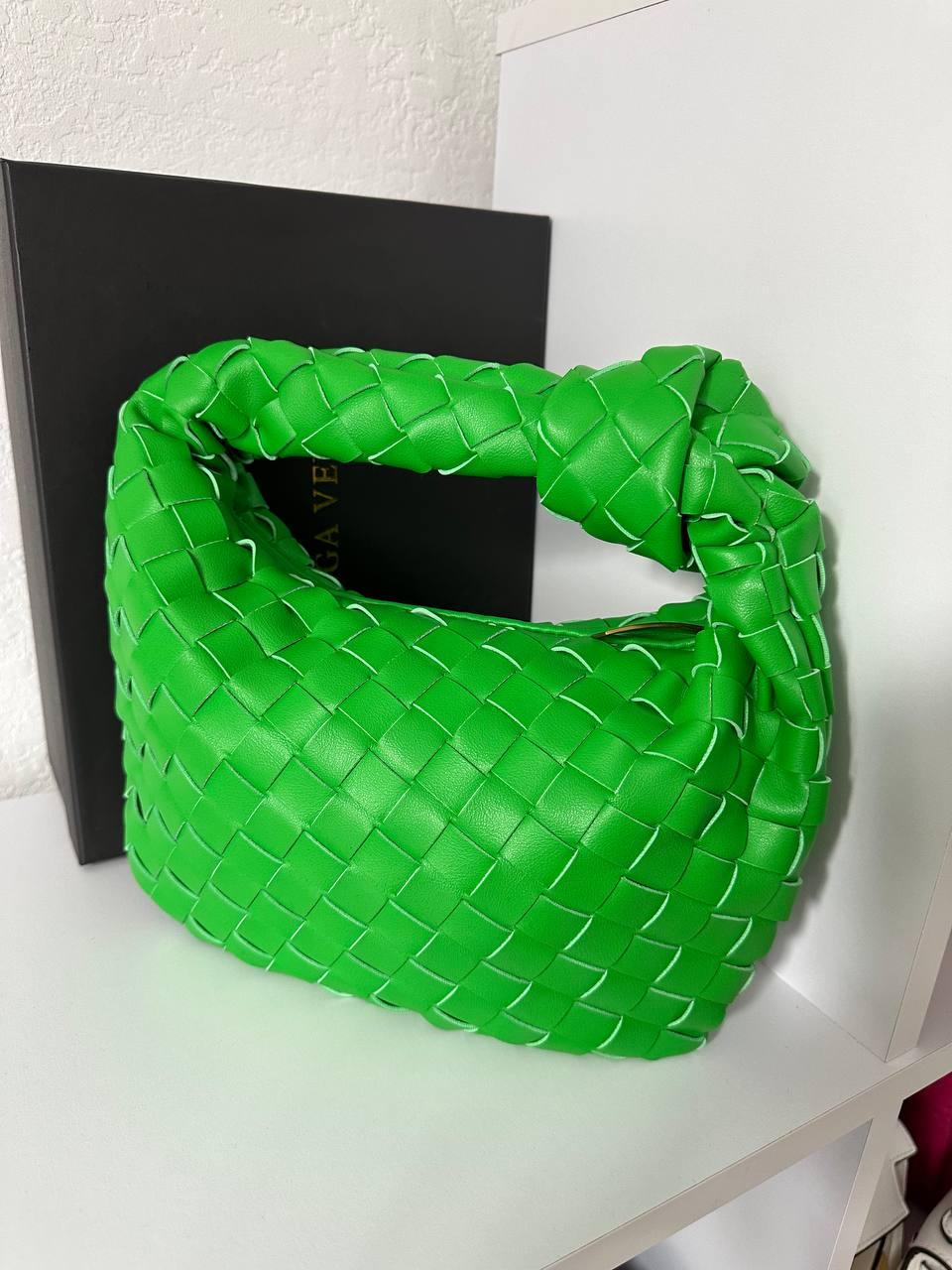 Жіноча сумка Боттега Венета зелена Bottega Veneta Green, фото 1