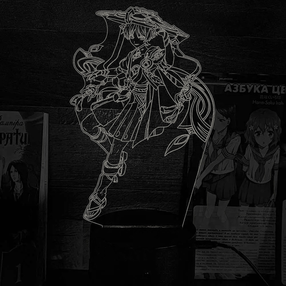 Акриловий світильник-нічник Скарамуча білий tty-n002309