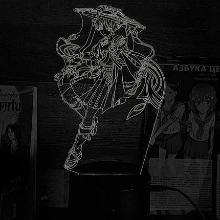 Акриловий світильник-нічник Скарамуча білий tty-n002309, фото 1