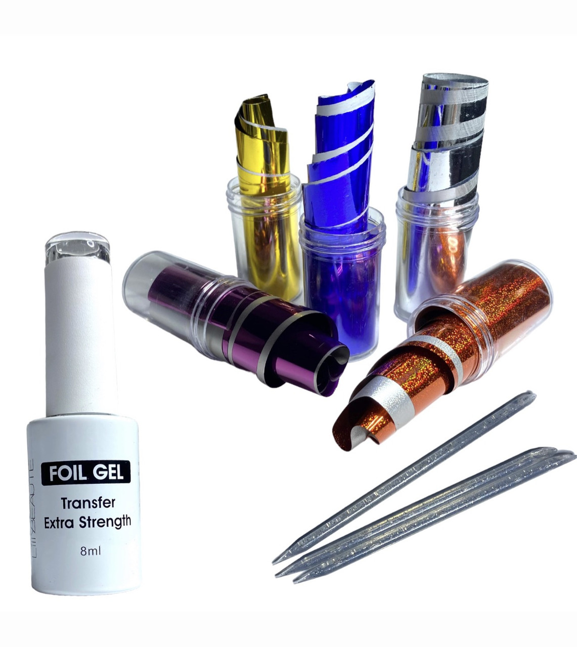 Набір для лиття та дизайну нігтів з фольгою.