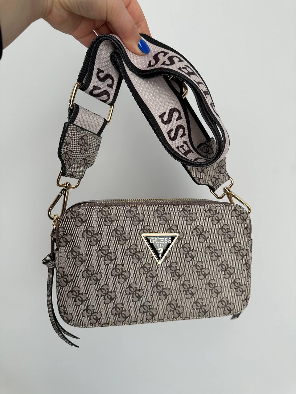 Жіноча сумка Гесс бежева Guess Beige, фото 1