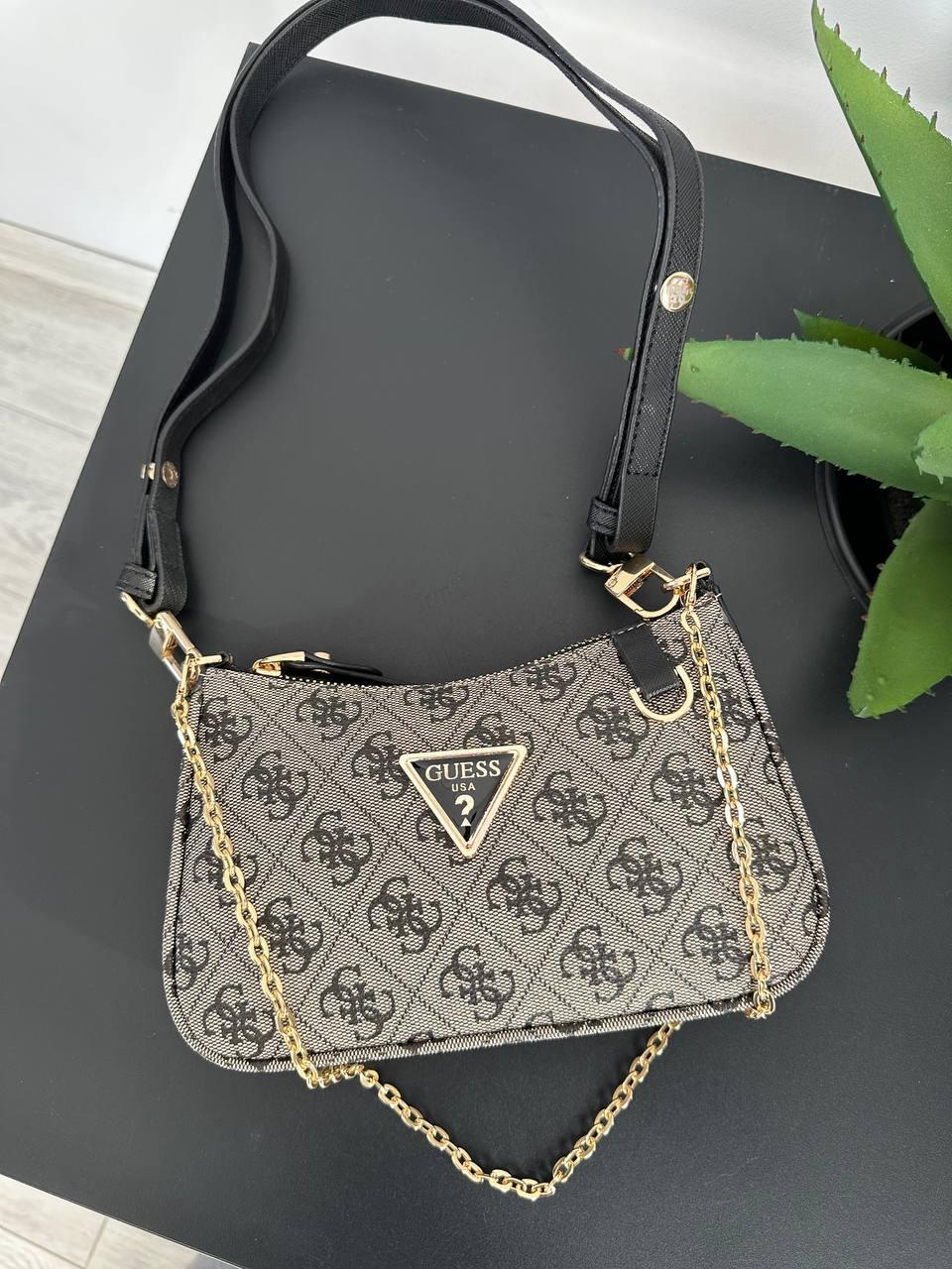 Жіноча сумка Гесс сіра Guess Gray, фото 1