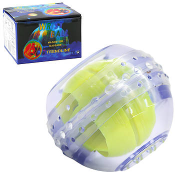 Тренажер гіроскопічний для кистей рук, Wrist Power Ball, з підсвічуванням / Еспандер кистьовий, що обертається