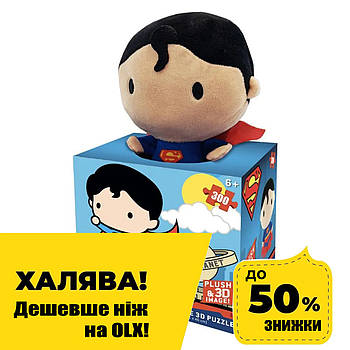 Пазли Prime 3D Superman 2в1 М'яка іграшка (300 деталей) 35803