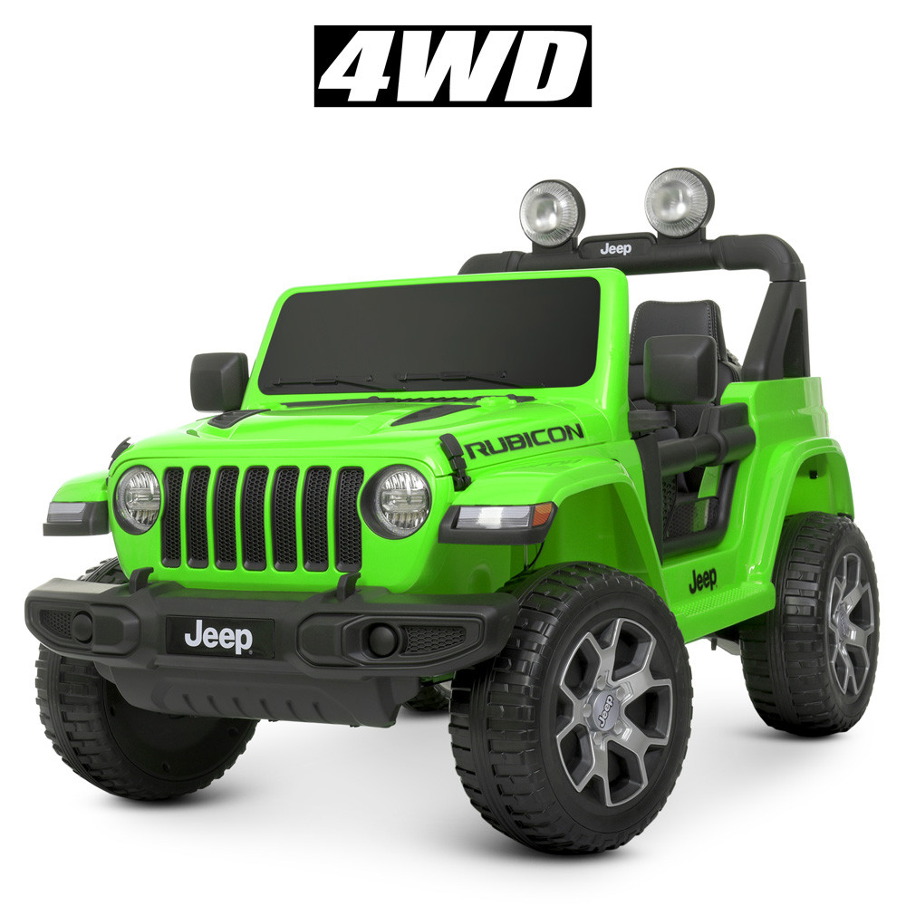 Дитячий електромобіль Джип Jeep Wrangler M 4176EBLR на пульті, 4 мотори 35 W, акумулятор 12V10AH, 4 кольори
