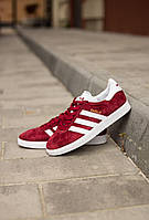 Мужские Кроссовки Adidas Gazelle Burgundy 41-42-43-44