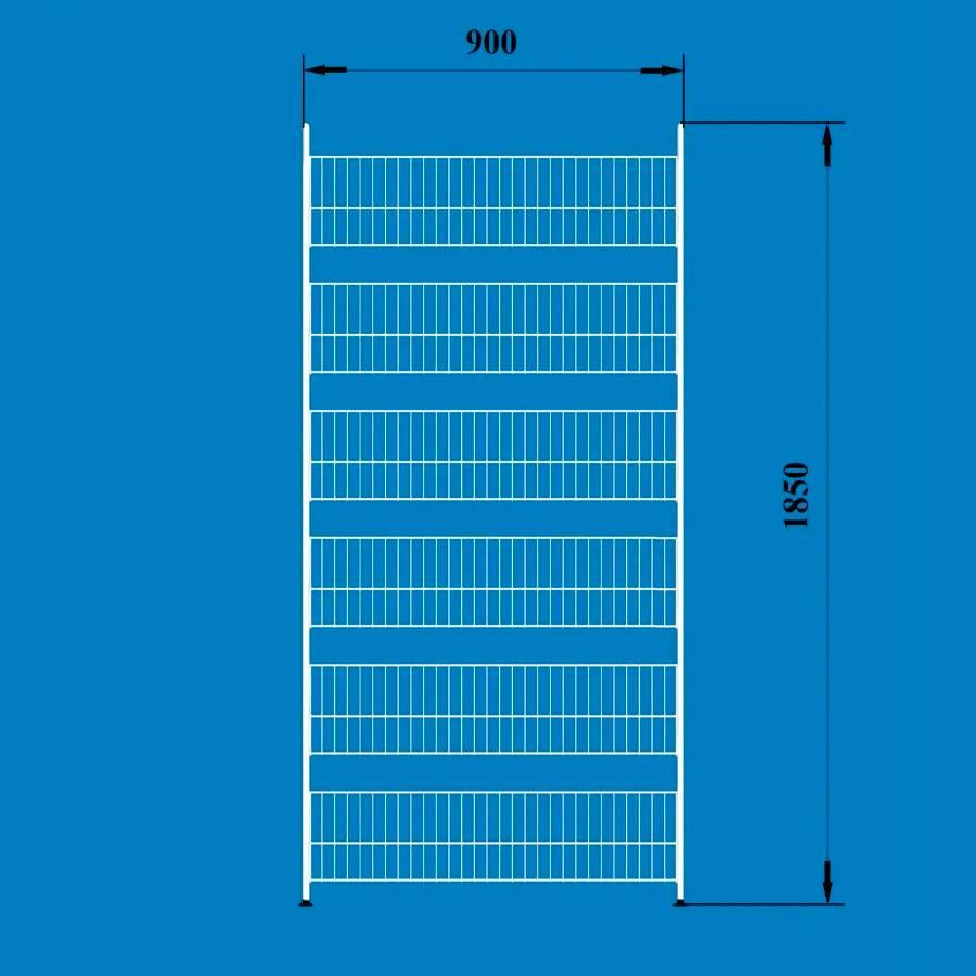 Стеллаж с сетчатыми полками Сж-К906 (Колосок-ширина 900 мм) - фото 2 - id-p235733698