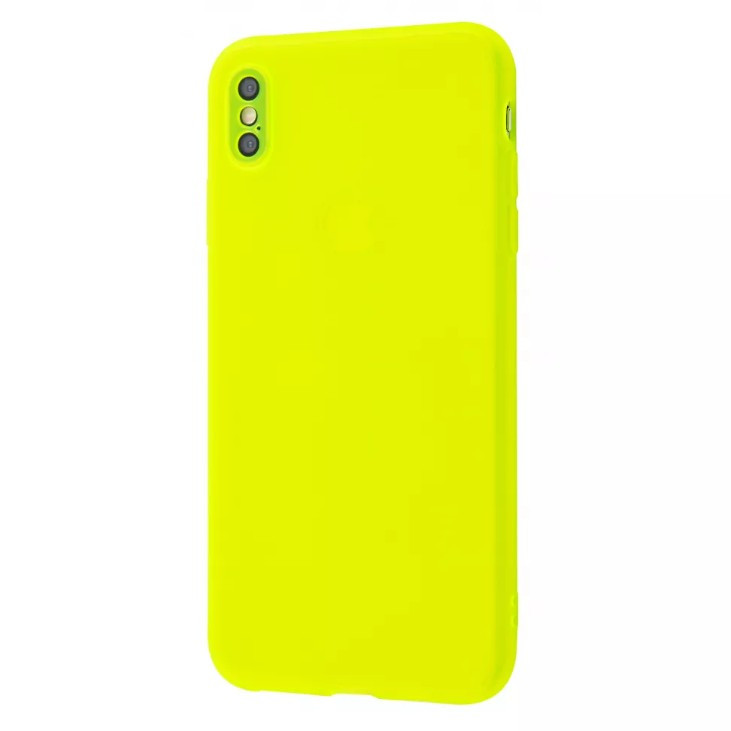 Чохол силіконовий Acid Color Case (TPU) для iPhone Xs Max yellow
