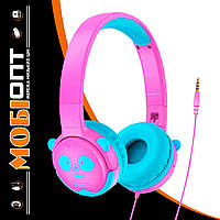 HF Stereo Hoco W31 Children Panda pink + микрофон Гарантия 12 мес