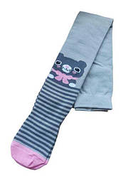 Колготи дитячі демісезонні для дівчинки, з малюнком Котик, LEGKO (розмір 14(86-92)