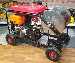 Гідродинамічна прочистна машина Cleaner CJ3020 з баком (30 л/хв 200 бар) з дизельним двигуном