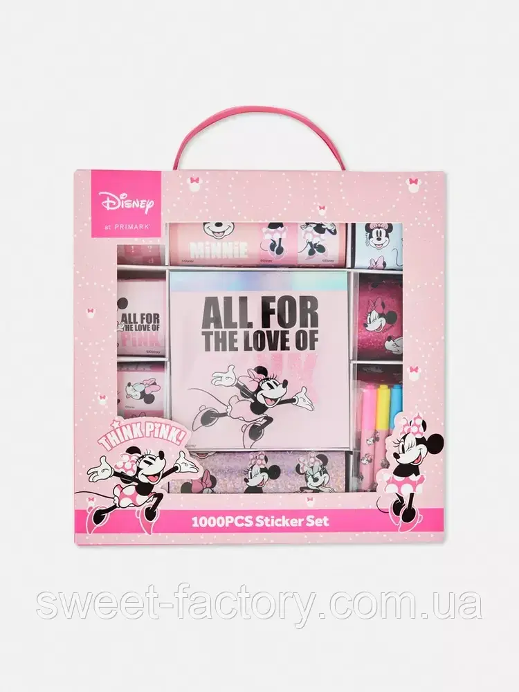 Набір наклейки + фломастер Disney's Minnie Mouse All For The Love Of 1000S Sticker Set, фото 1