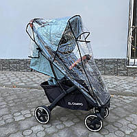 Універсальний непромокальний дощовик для прогулянкової дитячої коляски (коляски - тростини) Mumlove