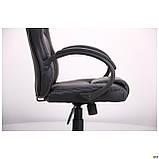 Крісло комп'ютерне ігрове Chase/Чейз чорно-сіре, спинка сітка ТМ Амф, фото 9