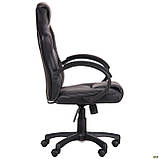 Крісло комп'ютерне ігрове Chase/Чейз чорно-сіре, спинка сітка ТМ Амф, фото 2