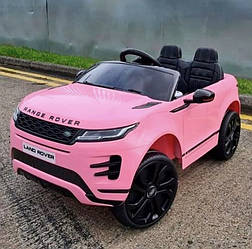 Дитячий електромобіль Land Rover Джип рожевий