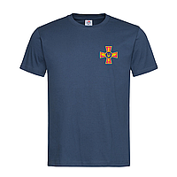 Темно-синяя мужская/унисекс футболка Воздушные силы Украины (4-10-1-темно-синій)