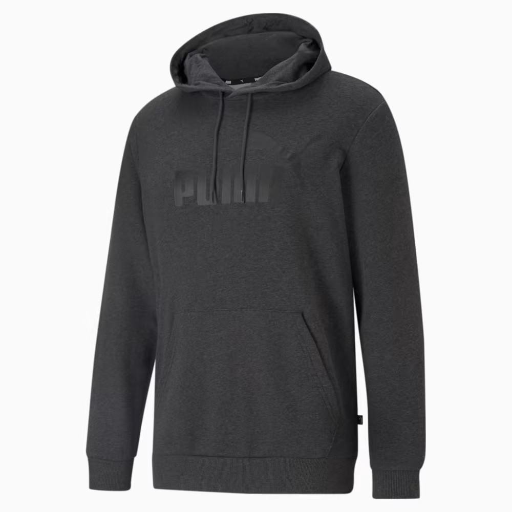 Худі чоловічий Puma Essentials Big Logo Hoodie 586688 07 (темно-сірий, чоловічий, спортивний, бавовна, бренд пума)