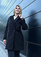 Жіноче кашемірове пальто на гудзики
