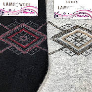 Жіночі махрові шкарпетки з овечої шерсті Kardesler Туреччина (орнамент), фото 2