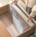 Килимок антиковзання для кухонних ящиків 360х60 см Прозорий, фото 2