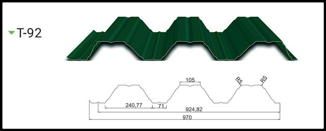 Профнастил Кровельный Несущий Т-92