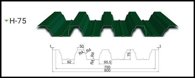 Профнастил Кровельный Несущий Н-75