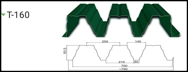 Профнастил Кровельный Несущий Т-160