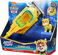 Щенячий патруль Аква автомобиль трансформер Крепыша Paw Patrol Aqua Pups Rubble Transforming Hammerhead Shark