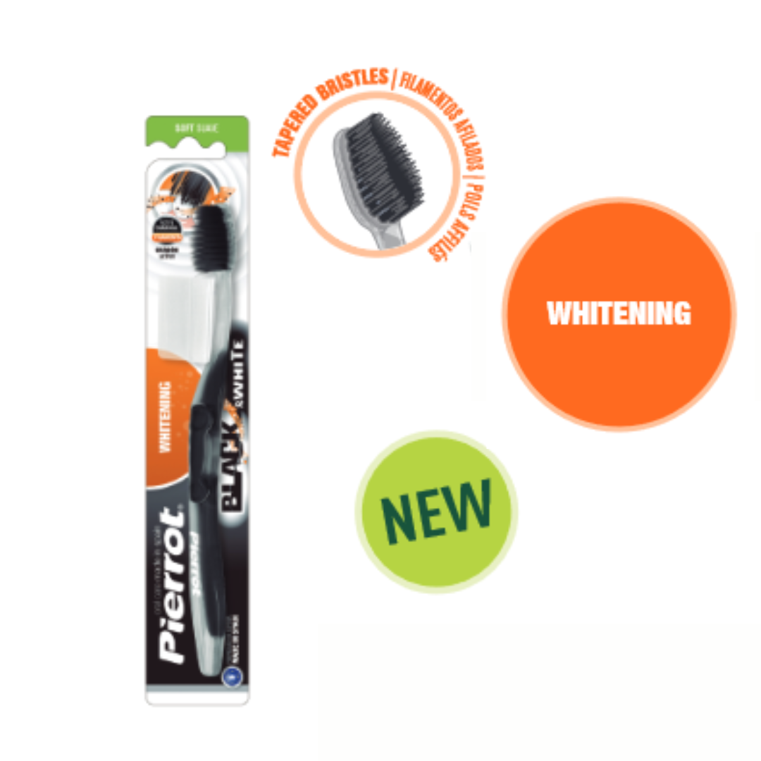 Відбілююча зубна щітка з активованим вугіллям Pierrot Whitening Ref.70, фото 1