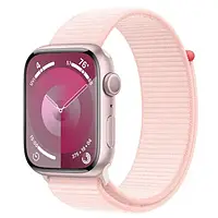 Смарт-часы Apple Watch Series 9 GPS 45mm Pink Aluminum Case w. Light Pink S. Loop (MR9J3)