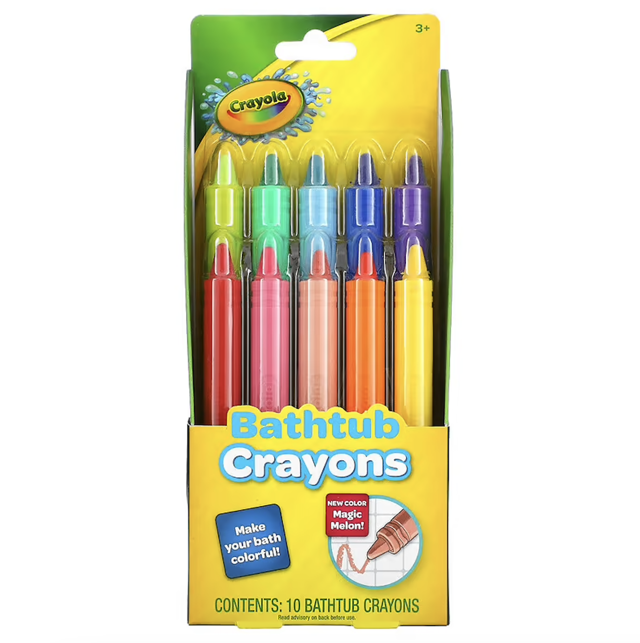 Crayola, Crayola, олівці для ванної, для дітей віком від 3 років, 9 олівців, + 1 бонусний олівець