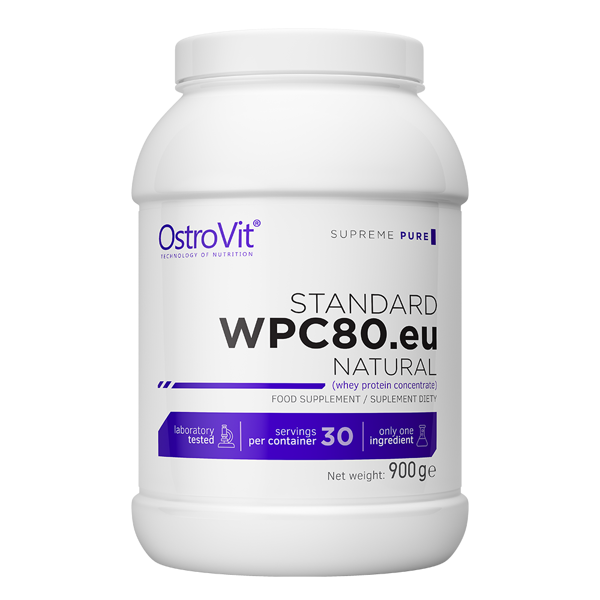 Протеїн OstroVit Standard WPC80.eu 900 g /30 servings/ Natural 900 г