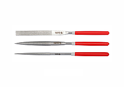 Набір надфілей алмазних Yato 180х70х5 мм (3 шт.)