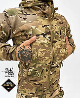 Тактичний костюм на флисе мультикам SoftShell, Костюм multicam для военных, Горка военная форма весна