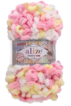 Alize Puffy Fine Color №6367 колір Рожево-довтий