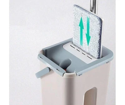 Комплект для прибирання Швабра з відтискачем і Ведром 9 літрів Easy Mop зі Складаною ручкою