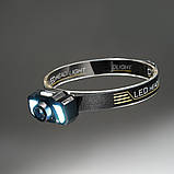 Ліхтарик налобний на акумуляторі з кріпленням, USB заряджання Tiross TS-1962, фото 2