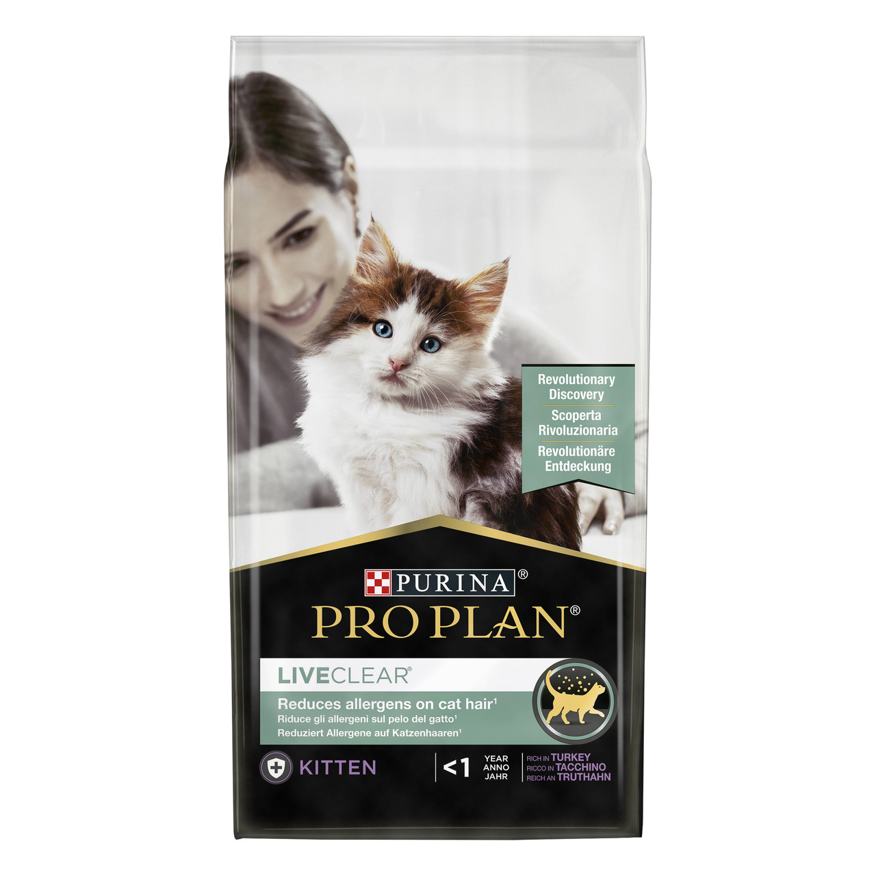 Сухий корм Пурина Про План Purina Pro Plan LiveClear Kitten для кошенят для зменшення алергенів на шерсті, з індичкою 1,4 кг