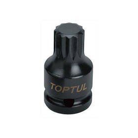 Головка торцева SPLINE ударна TOPTUL М16 L44 мм 1/2" KADB1616S