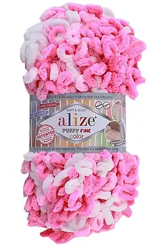 Alize Puffy Fine Color №6383 колір Рожевий