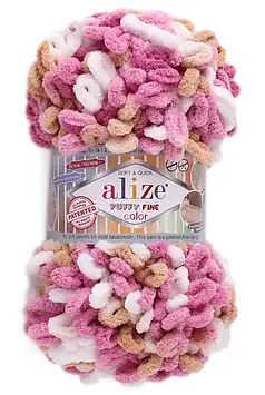Alize Puffy Fine Color №6402 колір Рожево-бежевий