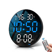 Настінний цифровий годинник з термометром, гігрометром, календарем, секундомір і таймер.
