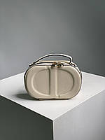 Christian Dior Sugnature Oval Camera Bag Cream