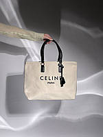 Celine Large Shopper White/Black