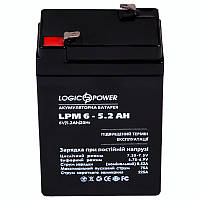 Аккумуляторная батарея свинцово-кислотная AGM LPM 6-5.2 AH LogicPower
