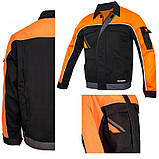 Спецодяг костюм сигнальний куртка та напівкомбінезон захисний комплект професіонала роба практична польша, фото 2