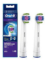 Насадки для электрической зубной щетки Oral-B 3D WHITE (2 шт)