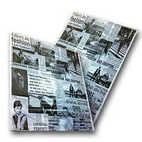Пакет поліетиленовий з прорубною ручкою "Газета" розмір 45х50 ХВГ 25 шт/уп.
